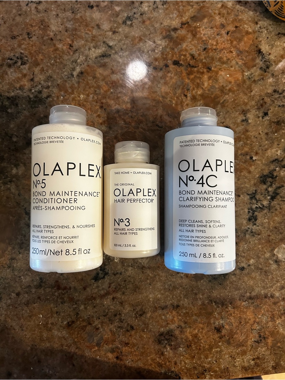 OLAPLEX White & Light Gray Bond Care Trio